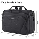 Laptop Bag Premium Laptop Briefcase Fits Up To 17.3 Inch Laptop Expandable Waterrepellent Shoulder Messenger Bag Computer Bag For Travel/Business/Men/Womenblack