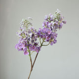 22” Artificial Lilac Flower Branch Real Touch Gradient Purple Fake Delphinium Antirrhinum Stem Flower For Wedding Bouquet Table Centerpieces Vase Floral Arrangement Home Decoration 2Pcs