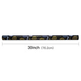 Reversible Wrapping Paper Roll For Birthday, Jumbo Roll, Black Gold Balloon Pattern Ideal For Birthday Party And Special Occasions, 30 Inches X 32.8 Feet