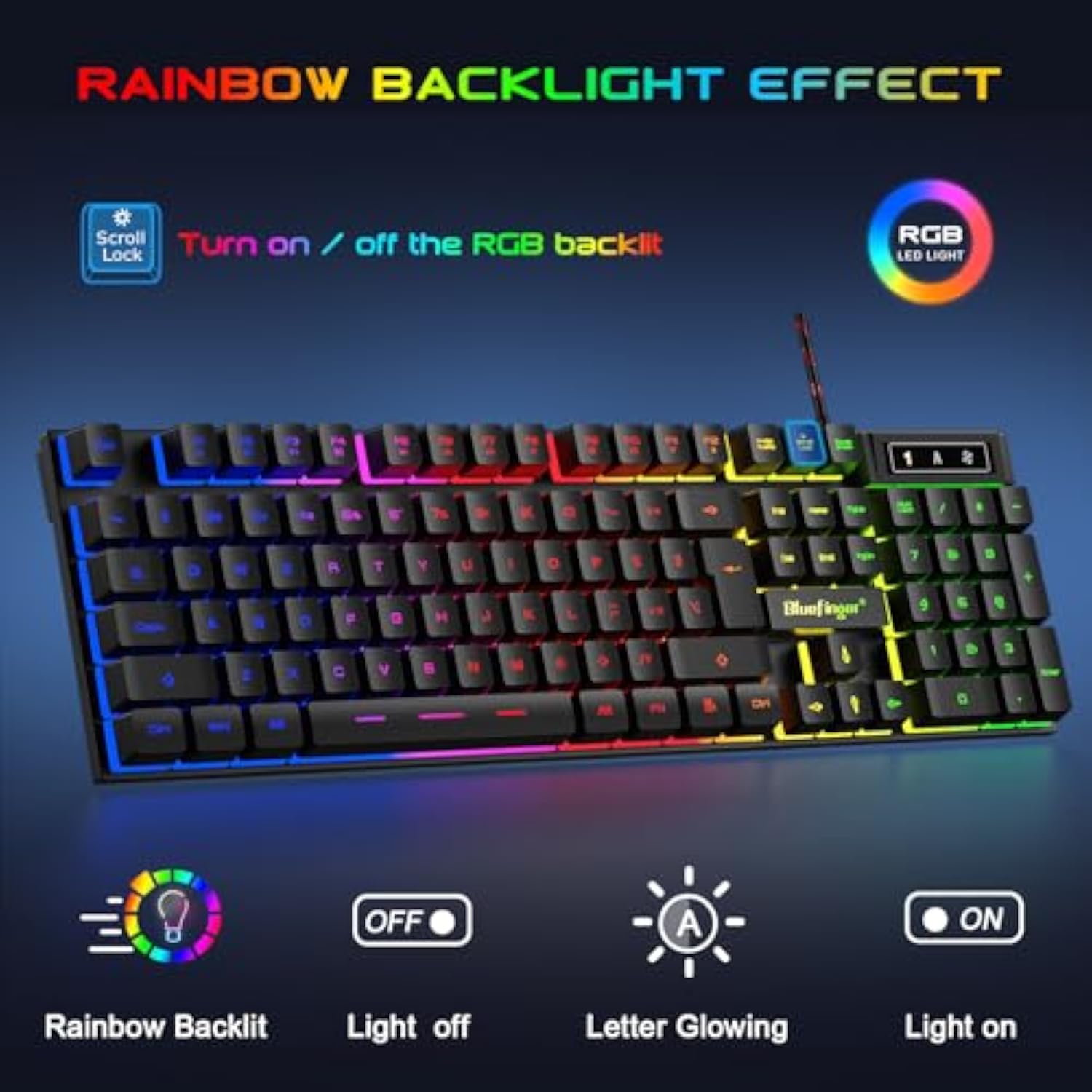 Rgb Gaming Keyboard And Backlit Mouse And Headset Combo, Usb Wired Backlit Keyboard, Led Gaming Mouse Set, Headset With Microphone For Laptop Pc Computer Game And Work