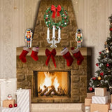 Cardboard Fireplace For Christmas Large Cardboard Fireplace Prop 3D Fake Centerpiece With Faux Chimney For Christmas Party Background Decor, 38 X 30 X 7 Inches(Farmhouse,Brown)