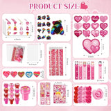 Valentines Day Stationery Gifts Set For Kids Hearts Pencils Erasers Stickers School Classroom Exchange Reward Prizes Bulk For Students Valentine’S Party Favors Goodie Bag Filler?216Pcs?