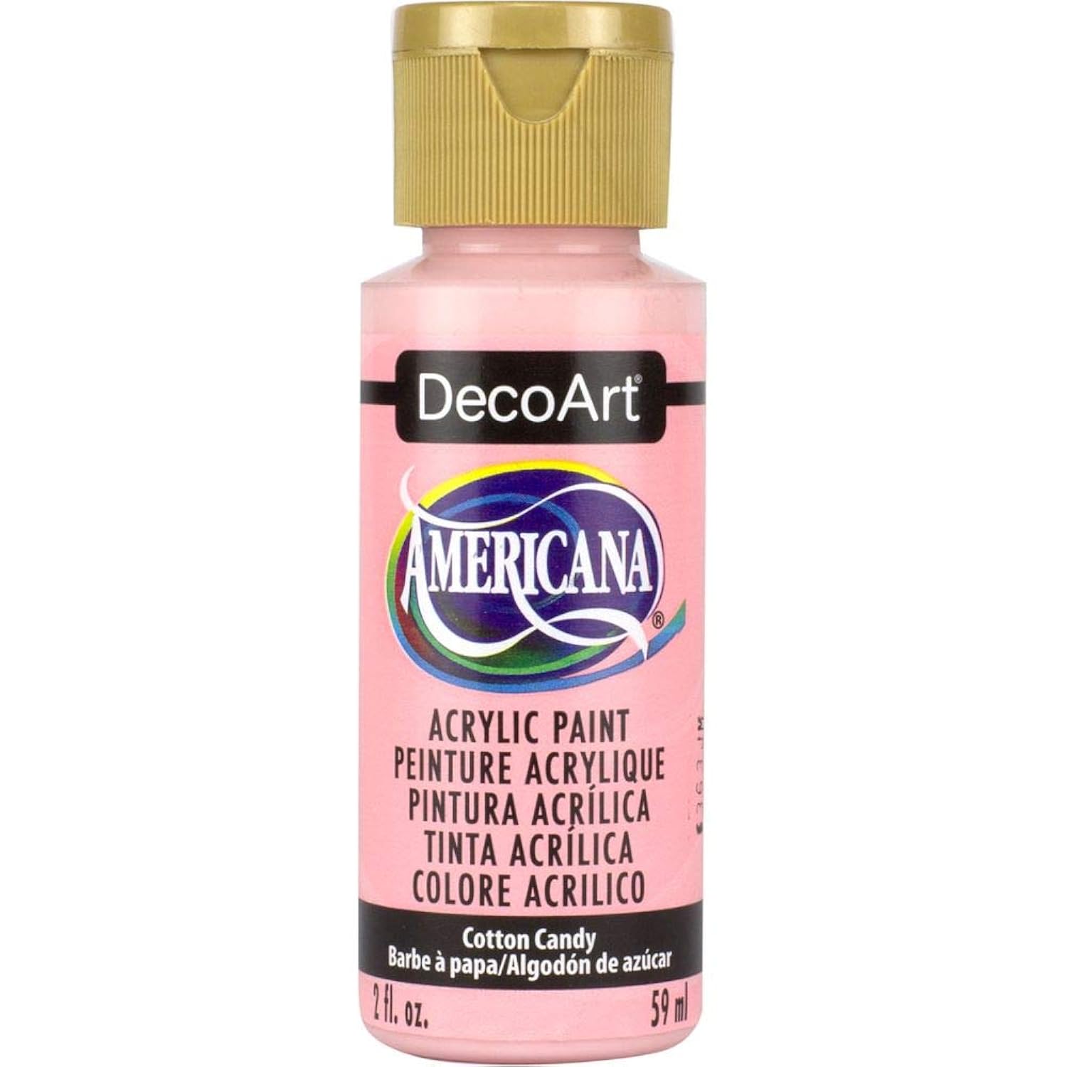 DecoArt DA347-3 Cotton Candy Americana Craft Paint, 2 oz