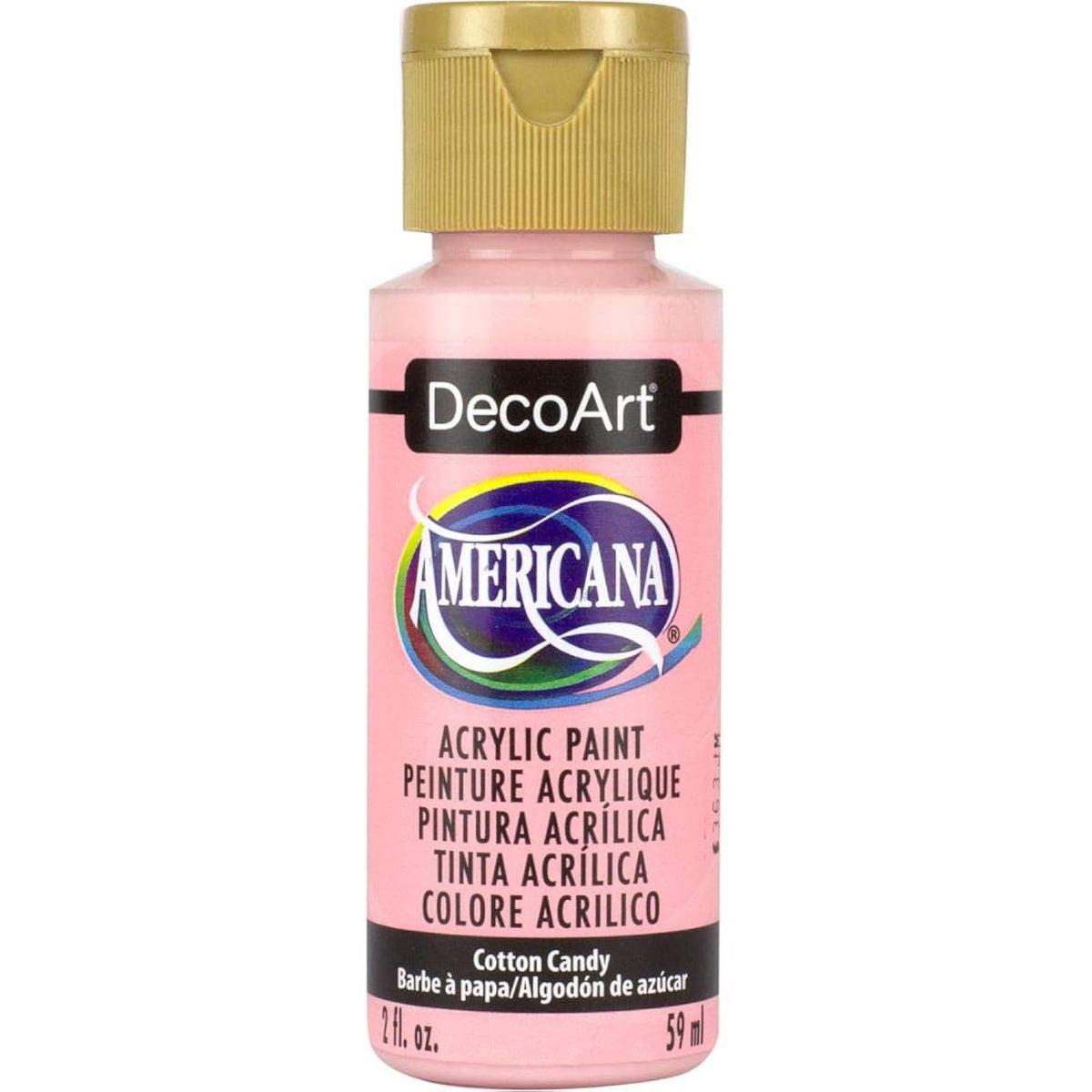 DecoArt DA347-3 Cotton Candy Americana Craft Paint, 2 oz