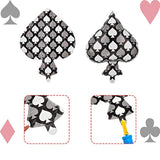 8Pc Casino Theme Balloons Playing Cards Foil Decor for Las Vegas/Poker Night