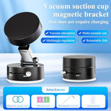 Mobile Phone Vacuum Suction Cup Holder Foldable,Multifunctional Vacuum Suction Phone Holder,Vacuum Suction Car Phone Mount For Iphone16/15/14/13/12,Car/Mirror/Gym (Black)