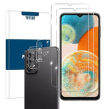 Galaxy A23 Hd Clear Tempered Glass Screen Protector+Camera Lens Protectors, [2+2 Pack] [Anti-Scratch][Case-Friendly] Screen Protector Glass For Samsung Galaxy A23