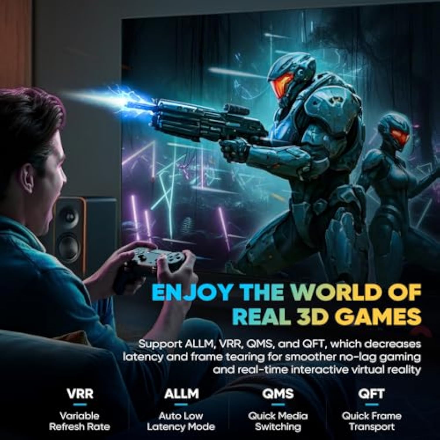 8K Hdmi Cable 2.1 - Available In 1.5Ft, 3Ft, 6Ft, 10Ft, 15Ft Lengths, High-Spe