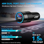 Usb C Car Charger, Car Phone Charger Fast Charging For Google Pixel 9A 9 Pro Xl Fold 8A 8 Pro 7A 7 Pro 6A 6 Pro 5 4A 3Xl, Samsung Galaxy S25 S24 S23, 48W Fast Car Charger Adapter With 3Ft Type C Cable