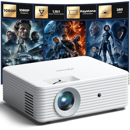 Mini Projector, Portable Projector For Iphone, 7000L With Synchronize Smartphone Screen, Movie Projector With 1080P Hd/200 Screen Support, Compatible With Android/Ios/Tv Stick/Hdmi/Usb/Sd