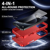 For Iphone 16 Case [Shockproof] [Dropproof] [Heavy Duty Protection] [Pocket-Friendly] Slim & Tough Non-Slip Protective Phone Cover For Iphone16 6.1Inch, Red