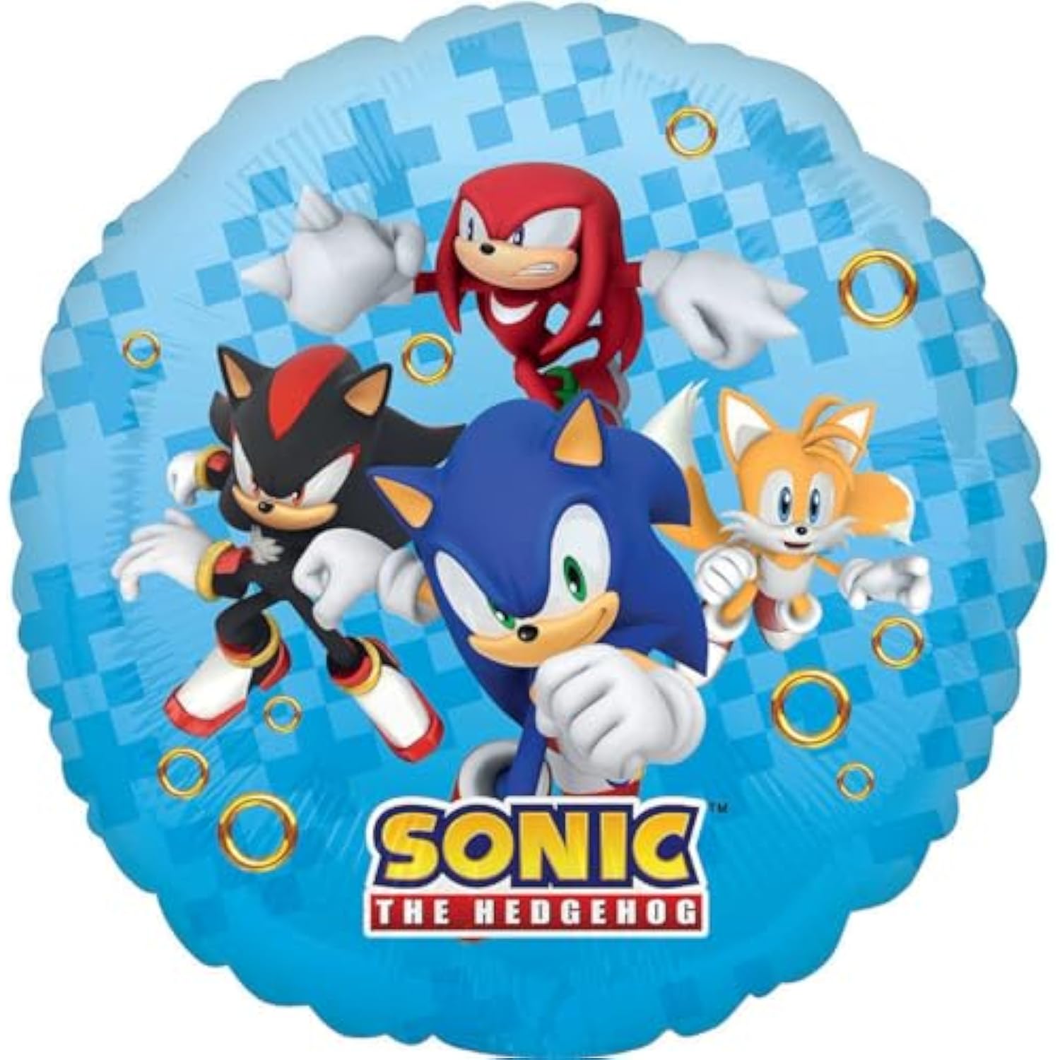 Anagram Sonic Video Gamers 6th Birthday Party Supplies Hedgehog Foil Balloon Bouquet Decorations