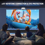 Mini Projector, Full Hd 1080P Video Projector, Portable Outdoor Projector With Tr, Kids Gift, Home Theater Movie Phone Projector Compatible With Android/Ios/Windows/Tv Stick/Hdmi/Usb