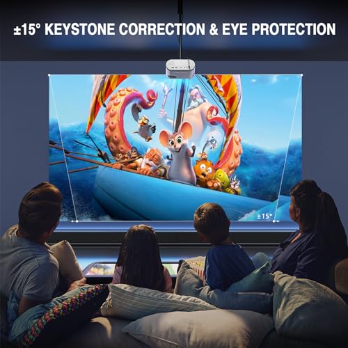 Mini Projector, Full Hd 1080P Video Projector, Portable Outdoor Projector With Tripod, Kids Gift, Home Theater Movie Phone Projector Compatible With Android/Ios/Windows/Tv Stick/Hdmi/Usb