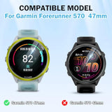 6Pack Compatible For Garmin Forerunner 570 47Mm Sreen Protector Clear, Hd Anti-Scratch Flexible Tpu [Not Glass] Protecticve Film For Forerunner 570 Smartwatch Protecotor 47Mm