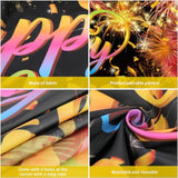 XL Happy New Year 2026 Banner Backdrop Party Supplies