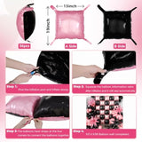 36Pcs Black And Pink Square Foil Balloons Wall Backdrop With 147Pcs Balloon Garland Arch Kit, Double Sided Balloons For Bachelorette Baby Shower Birthday Anniversary Prom Party Decorations