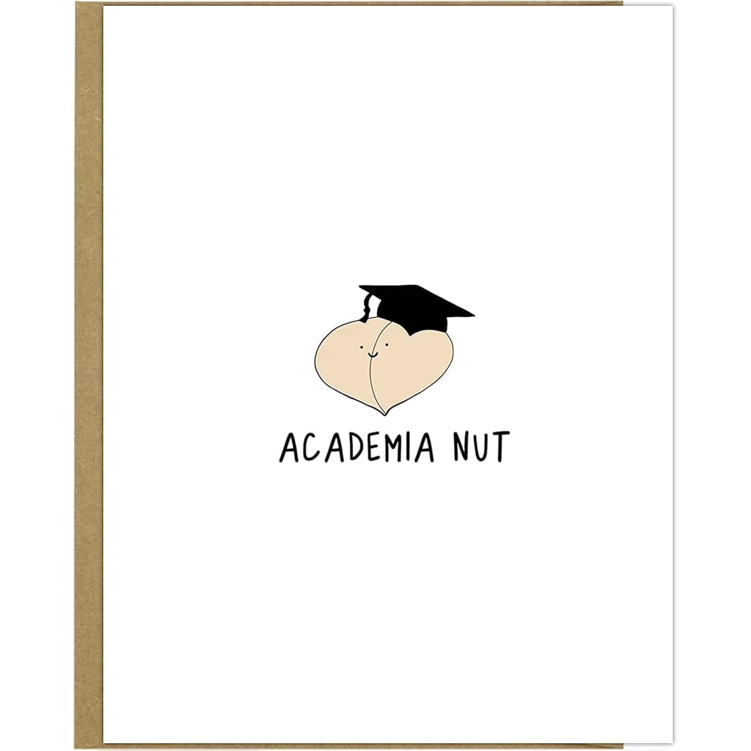 Academia Nut Funny Graduation Card, New Graduate Congratulations Cards - Punny Congrats College & University Graduating Class Greeting Cards For Son And Daughter (Academia Nut)