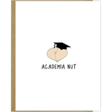 Academia Nut Funny Graduation Card, New Graduate Congratulations Cards - Punny Congrats College & University Graduating Class Greeting Cards For Son And Daughter (Academia Nut)