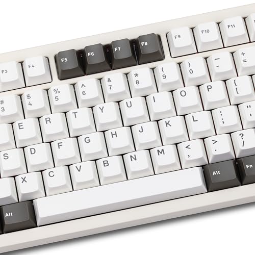 Wobkey Crush 80 Beta Cnc Aluminum Quick-Disassembly Ball-Catch Mount Triple-Mode Connectivity Gaming Mechanical Keyboard With Hmx Frost Jade Switch And Bsun Arctic Switch (Pro White)