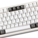 Wobkey Crush 80 Beta Cnc Aluminum Quick-Disassembly Ball-Catch Mount Triple-Mode Connectivity Gaming Mechanical Keyboard With Hmx Frost Jade Switch And Bsun Arctic Switch (Pro White)