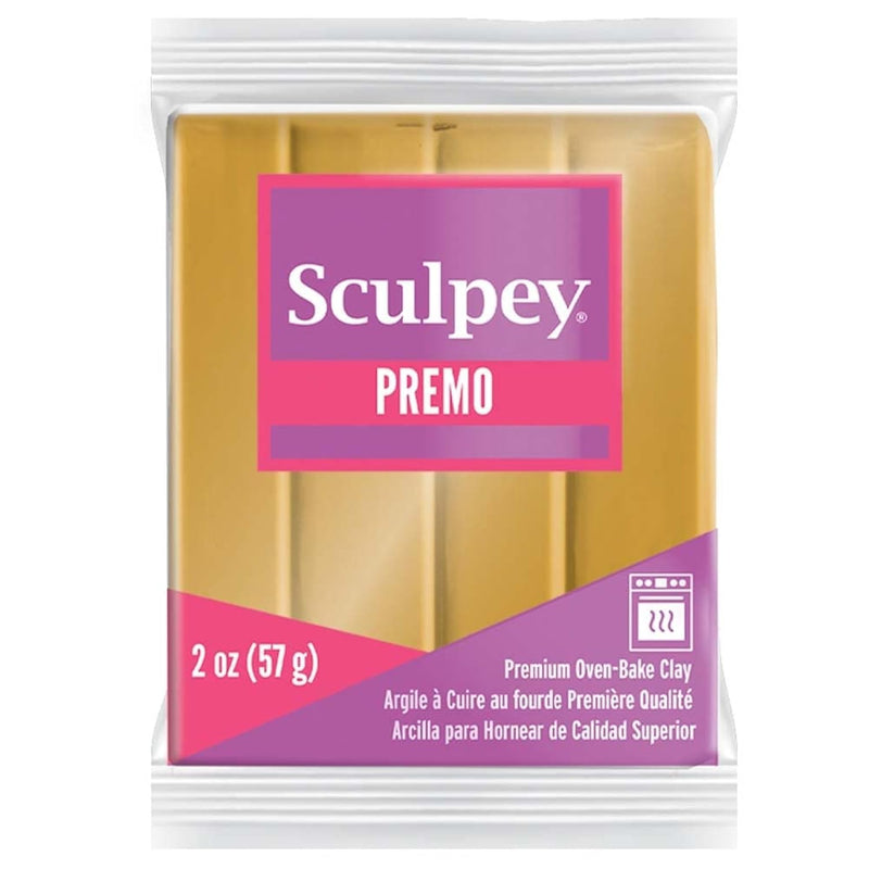 Sculpey Premo Polymer Oven-Bake Clay, 18K Gold, Non Toxic, 2 Oz. Bar,