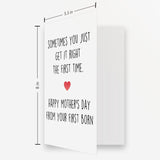 Happy Mother’S Day Card From Oldest First Child, Great Mothers Day Gift For Mommy, Funny Mother’S Day Card From Your First Born, Unique Mothers Day Gifts Idea For Her