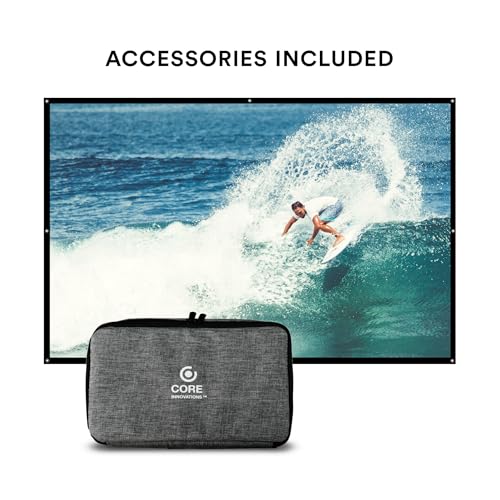 Hd Portable Home Theater Projector Bundle With Carrying Bag And 100" Screen