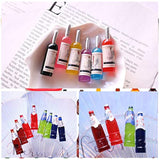 30 Pcs Mini Wine Bottle Cake Toppers with Mini Toilet Toy for Birthday & Bachelorette Party