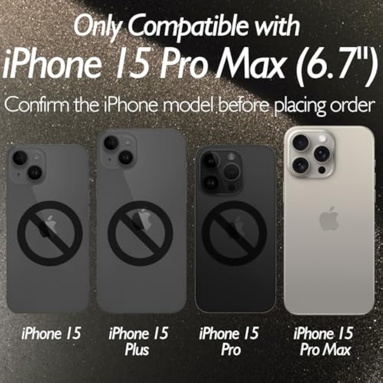 For Iphone 15 Pro Max Back Glass Protector (3-Pack), Iphone 15 Pro Max Back Screen Protector Rear Tempered Glass Hd Clarity (6.7 Inch)