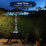 White Christmas Lights, 2 Pack 17.94Ft 50 Led Battery Christmas String Lights With Timer, 8 Modes Christmas Tree Lights
