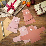 36 Sets Bear Thank You Note Cards Bear Hug Funny Greeting Cards With Envelope Stickers For Woodland Animal Birthday Party Supplies(Classic Style)