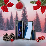 For Galaxy A50 Case,Hybrid 2 In 1 Slim Fit Heavy Duty Protection Shock Resistant Sturdy Shockproof Clear Case With Black Bumper Cover For Galaxy A50/A30S/A50S,Black