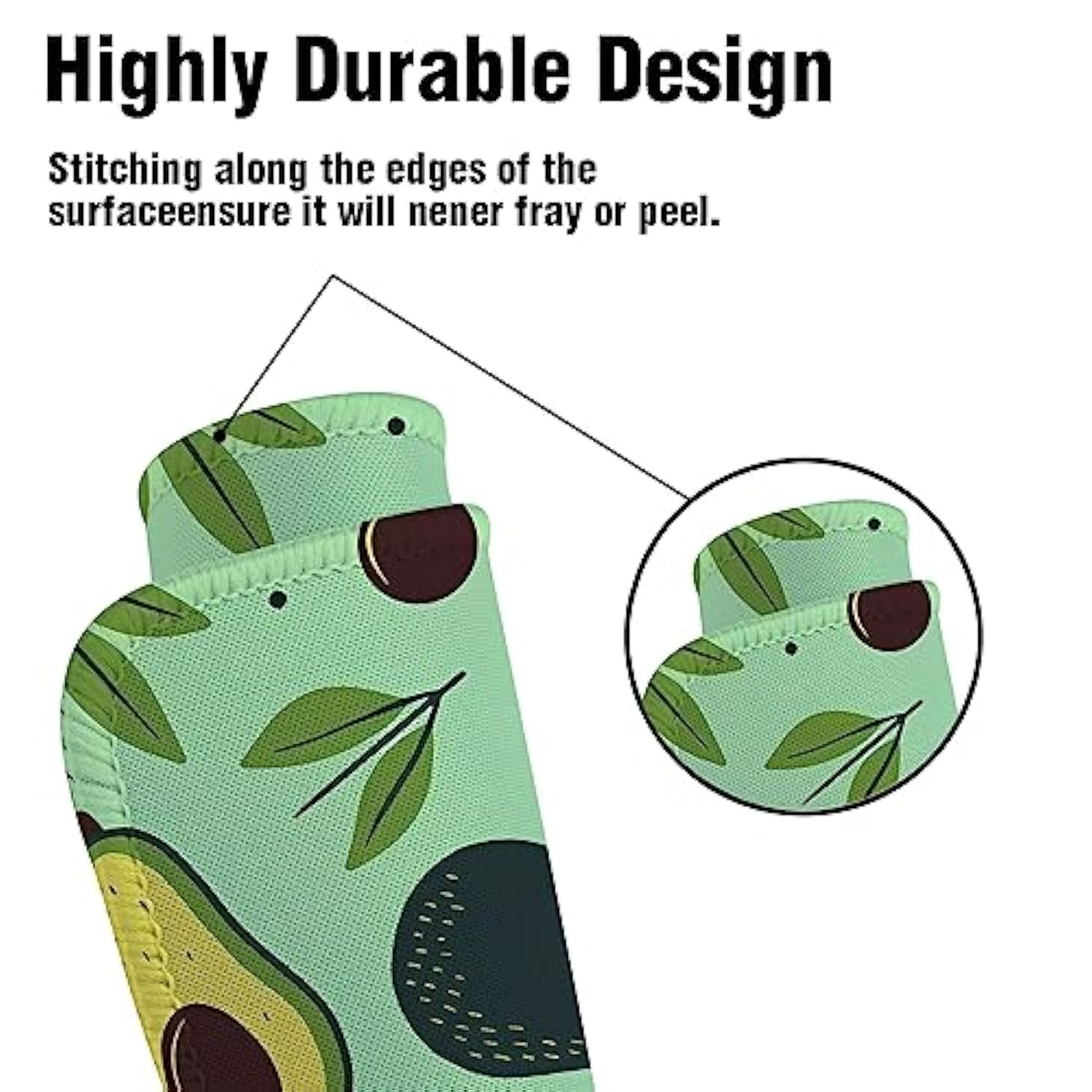 Avocado Lover Gift For Women Just A Girl Who Loves Avocado Rectangle Avocado Fruit Gaming Computer Mouse Pad Friendship Gifts For Best Friend (Loves Avocado Mp)