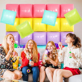 19" Pastel Rainbow Square Foil Balloon Wall/Arch Kit Party Tunnel Decorations