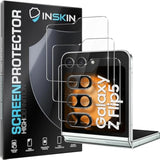 Inskin Tempered Glass Protector for Samsung Galaxy Z Flip 5 5G 6.7 inch [2023] - 3+3 Pack, Screen + Camera, Case-Friendly
