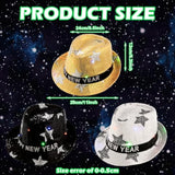 9-Piece LED Sequin Party Hats with 3 Light Modes for New Year Eve Favors