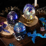 Dragon Egg Resin Molds, Large Resin Jar Resin Epoxy Molds With Lid And Crystal Cluster Base, Lifelike Dinosaur Egg Silicone Molds For Epoxy Resin, Diy Craft