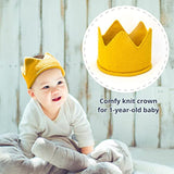 Baby Boy 1St Birthday Party Decorations By , Blue And Gold Set, Ribbon High Chair Banner, Birthday Crown Hat, Gold Cake Topper