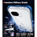 Clear Google Pixel 10a Phone Case with Built-in Screen Protector