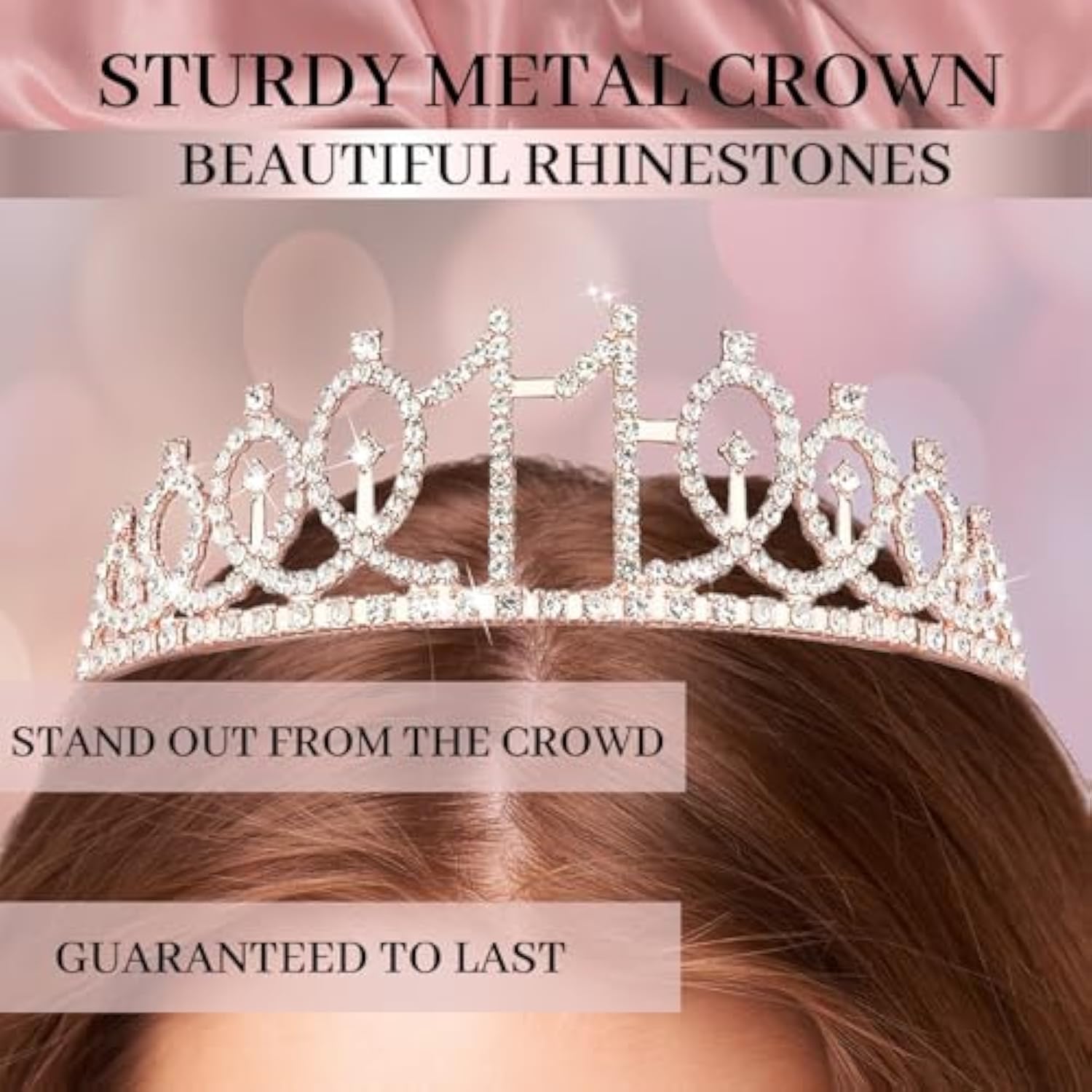 11Th Birthday Decorative Balloon Set Girls Arch, Rose Gold 11Th Birthday Banner And Party Tablecloth, Belt And Tiara, Pink Gold 11Th Balloon, Pink Birthday Cake Top, Latex Balloon * 60