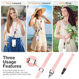 Adjustable Crossbody Phone Lanyard, Universal Phone Wrist Strap and Phone Neck Strap with Tether Tab, Phone Lanyard with Quick Release, Suitable for