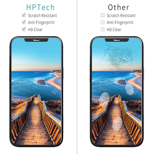 (2 Pack) Designed for iPhone 12 / iPhone 12 Pro 6.1-inch Tempered Glass Screen Protector, Anti-Scratch, Bubble Free