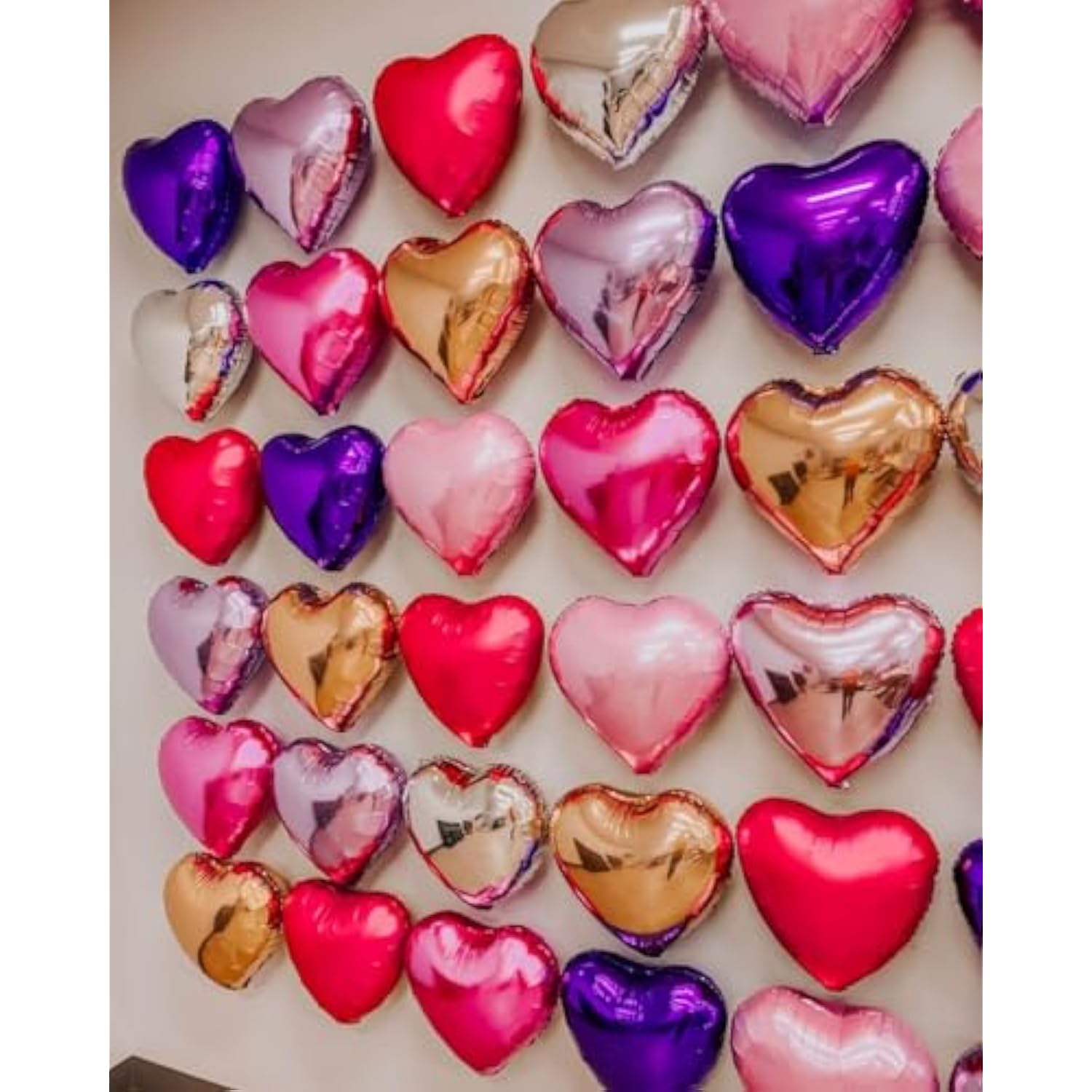 Red Heart Shaped Balloons Pack Of 12,18 Inch Hot Pink Love Valentine Balloons Pink Heart Romantic Balloons For Valentines Day Propose Marriage Wedding Bridal Shower Engagement Party Decorations
