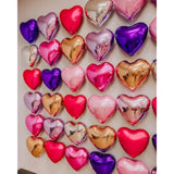 Red Heart Shaped Balloons Pack Of 12,18 Inch Hot Pink Love Valentine Balloons Pink Heart Romantic Balloons For Valentines Day Propose Marriage Wedding Bridal Shower Engagement Party Decorations