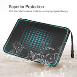 Hard Laptop Sleeve Case For 13 Inch Macbook Air M4 2025 M3 2024, 14 Inch Macbook Pro M4/M3/M2/M1 A2918 A2992 A2779 A2442, 13'' Air/Pro, Waterproof Case For Dell, Surface Laptop, Hp, Acer, Black