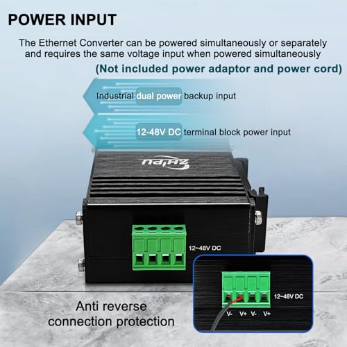 Industrial Gigabit Poe+ Media Converter, 1×10/100/1000Base-T Rj45 (30W Poe+ Output) To 1×1000Base-X Sfp Slot, Up To 20Km, Dual 12-48V Dc Input, Din Rail Mount, For Cctv & Ip Camera Systems