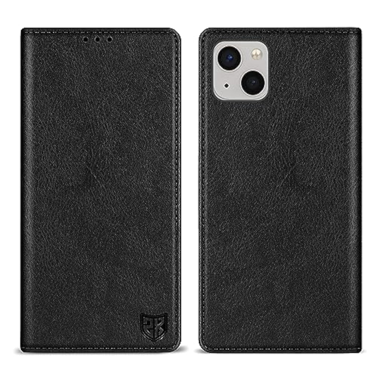 For Iphone 15 Wallet Case With [Rfid Blocking] Card Slot Stand Strong Magnetic Leather Flip Fold Protective Phone Case For Iphone 15 Case Wallet(Black-6.1 Inch)