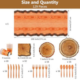 129pcs Camping Birthday Party Supplies Camo Hunting Tableware Decor