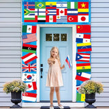 International Party Decorations 3 Pcs Country World Flags Door Banner Decor